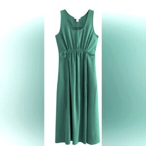 NWT Athleta Echo Midi Sleeveless Traveler’s Dress Small and X Large Green